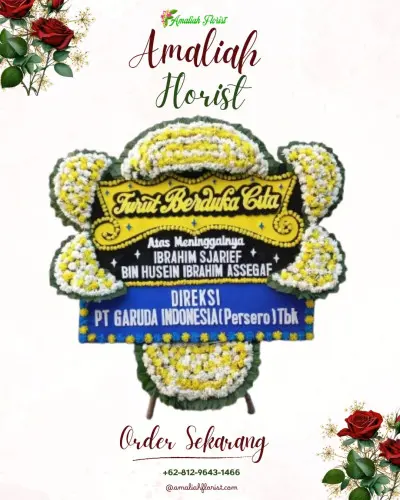Papan Bunga Duka di Purbaratu