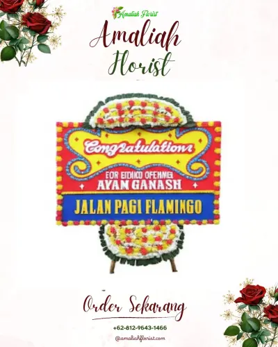 Bunga Papan Congratulation di Purbaratu
